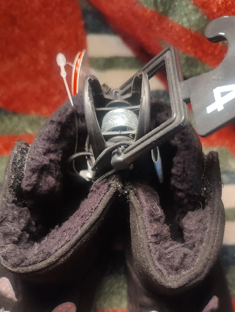 Kids Black Cat Face Winter Boots Nwt